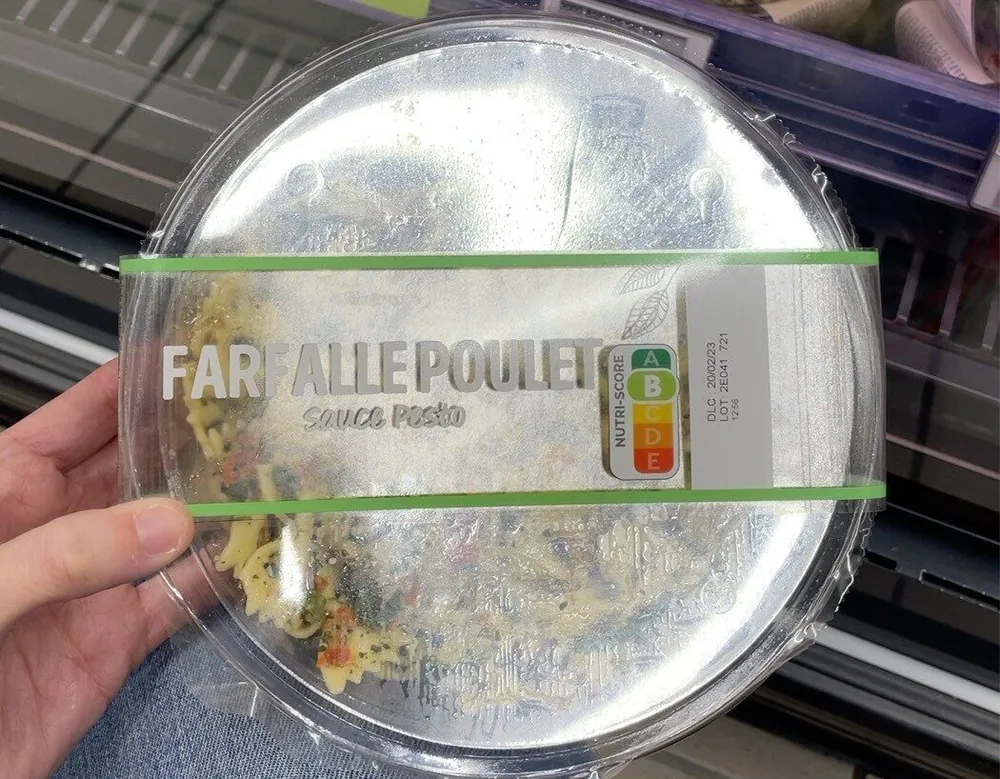 Farfalle poulet pesto