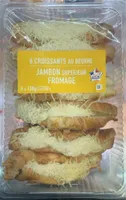 6 croissants jambon fromage
