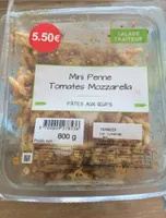 Mini penne tomates mozarella