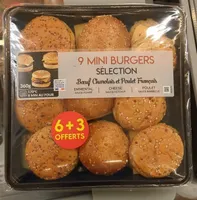 9 Minis Burgers Sélection - Boeuf Charolais et Poulet Français