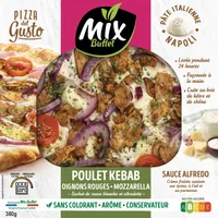 Pizza del gusto poulet kebab