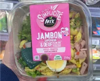 Bol jambon supérieur oeuf