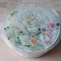 Blé dur tomates fèves de soja tzaziki