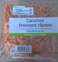 Carottes finement râpées ciboulette et ail