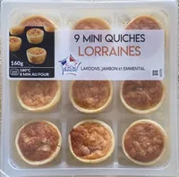 9 MINI QUICHES LORRAINES