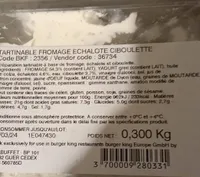 Tartinable fromage échalote ciboulette