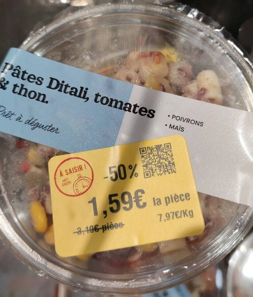 Pâtes Ditali, tomates et thon
