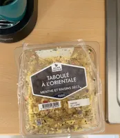 Taboulé a l’orientale Menthe et Raisins secs