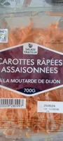 Carottes râpées assaisonnées à la moutarde de Dijon