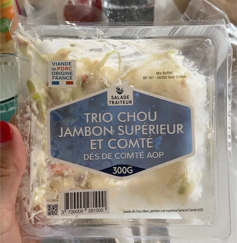 Trio chou jambon et comté