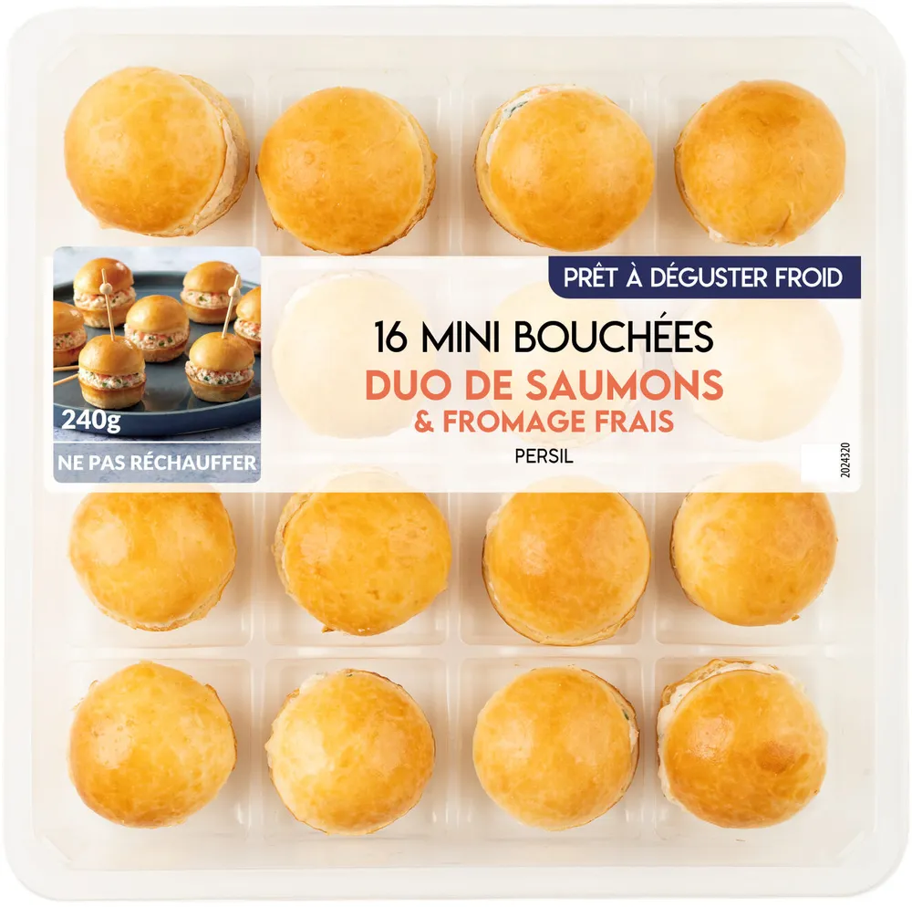 16 MINI BOUCHÉES FROIDES DUO DE SAUMONS