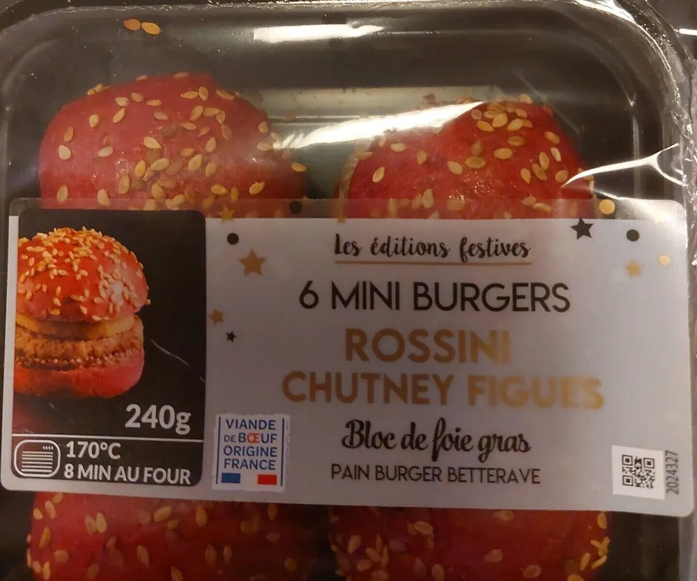 6 mini burgers