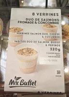 Verrine duo de saumon fromage et concombre
