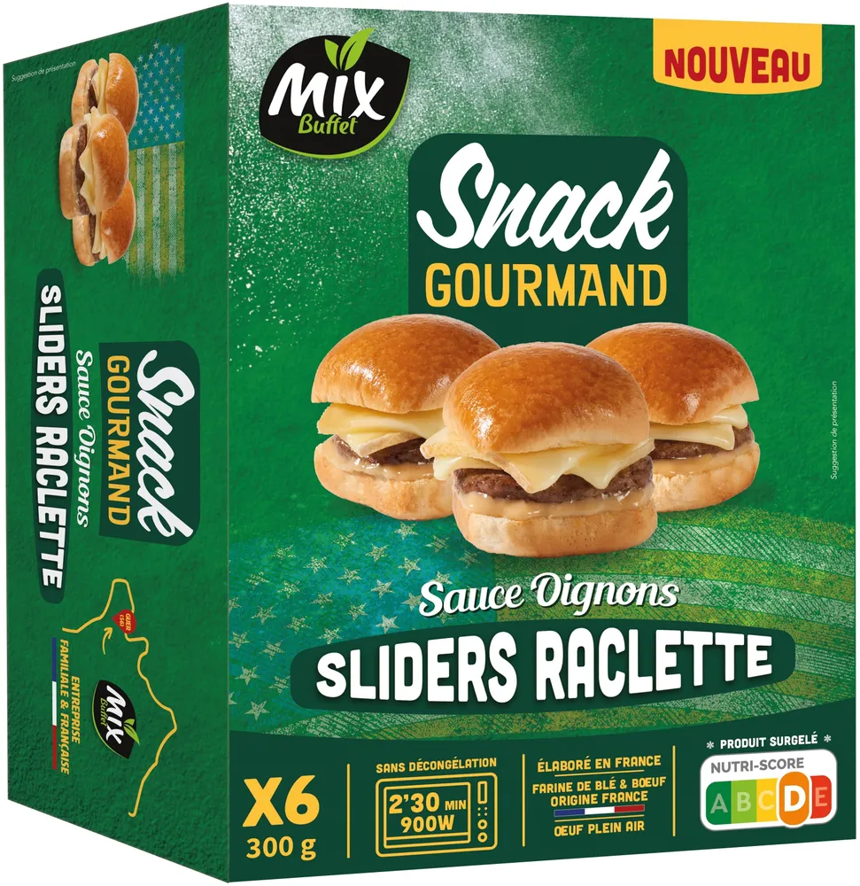Snack Gourmand 6 Sliders Raclette