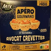Tartelettes avocat crevettes