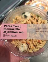 Pâtes torti mozzarella & jambon sec