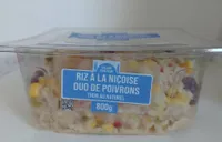 Riz à la Niçoise duo de poivrons