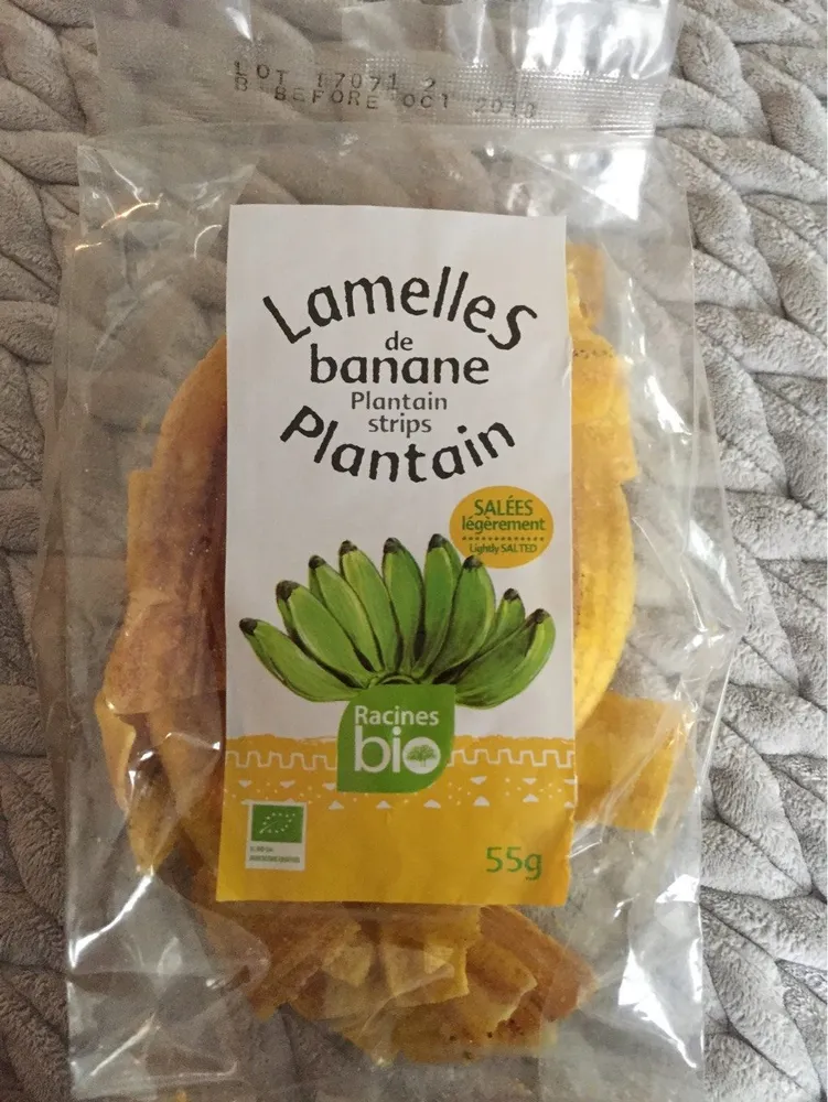 Lamaelles De Bananes Plantain Bio Salees 55G