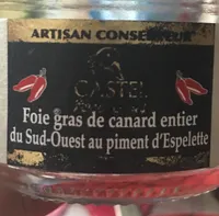 Foie gras de canard entier du sud-ouest au piment d'espelette