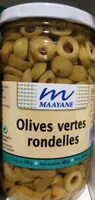 Olives vertes rondelles