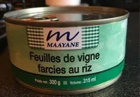 Feuilles de vigne farcies au riz