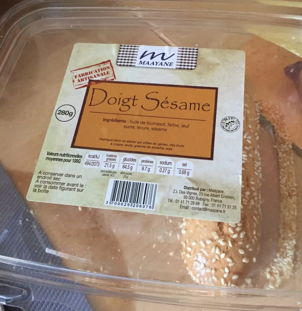 Doigt sesame