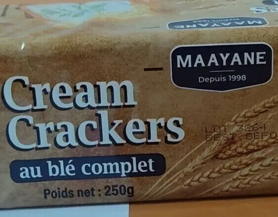 Cream Crackers , blé complet