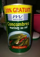 Concombres marinés au sel