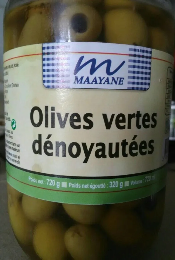 Olives vertes dénoyautées