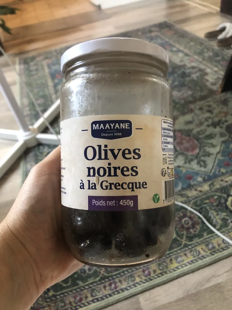 Olives noires à la grecque