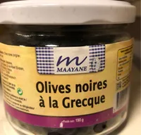 Olives noires à la grecque