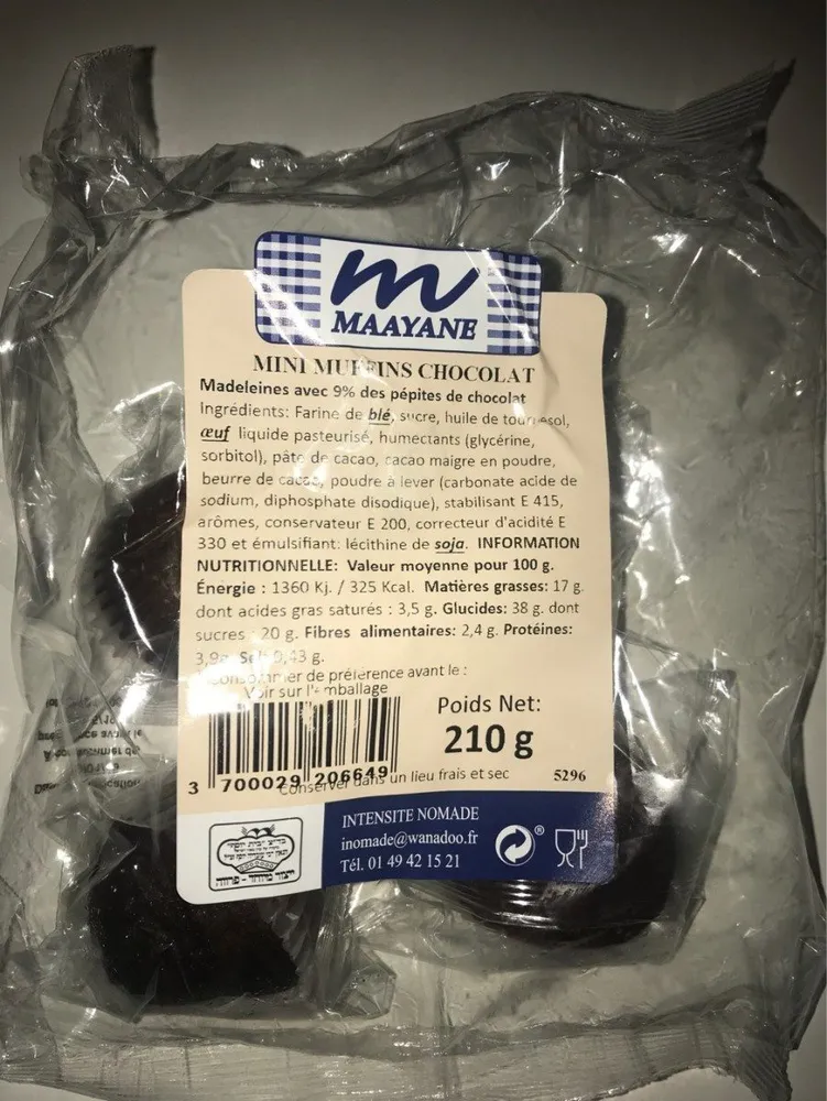 Mini muffins chocolat