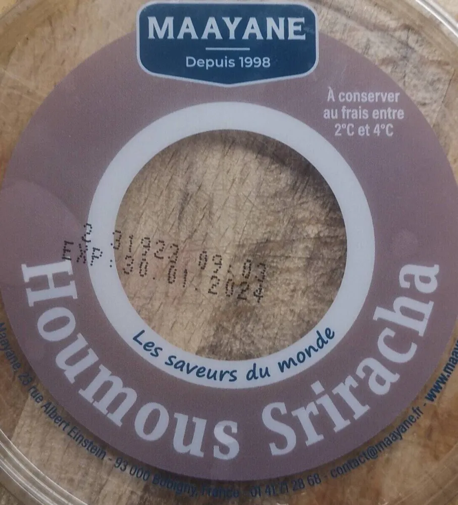 Houmous Sriracha