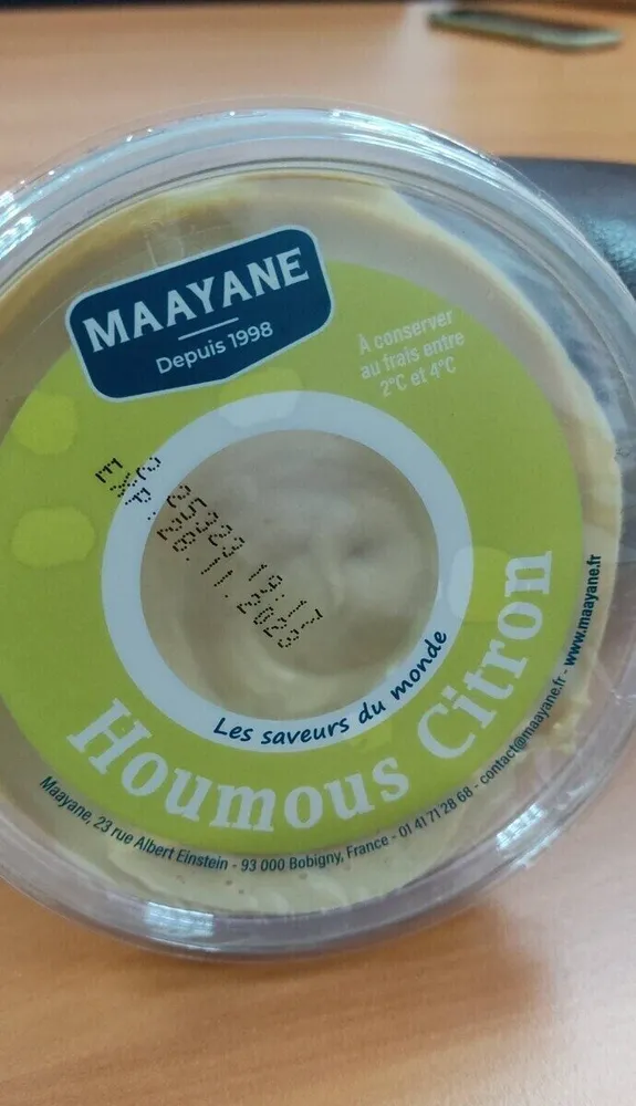 Houmous citron