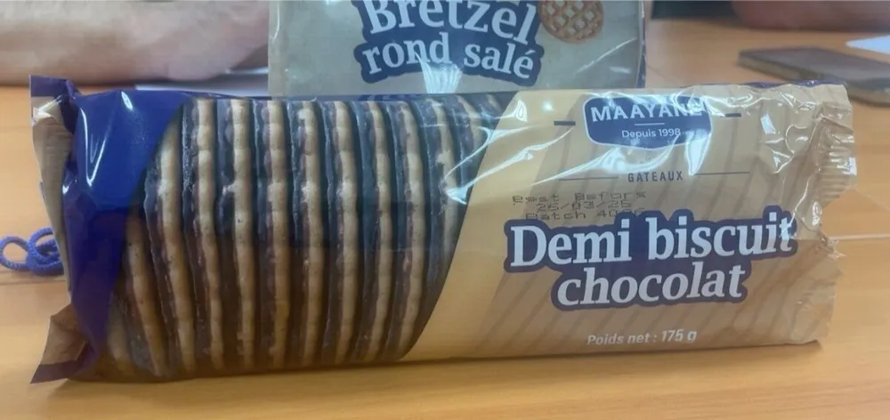 Demi biscuit chocolat