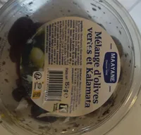 Mélange d'olives vertes et Kalamata