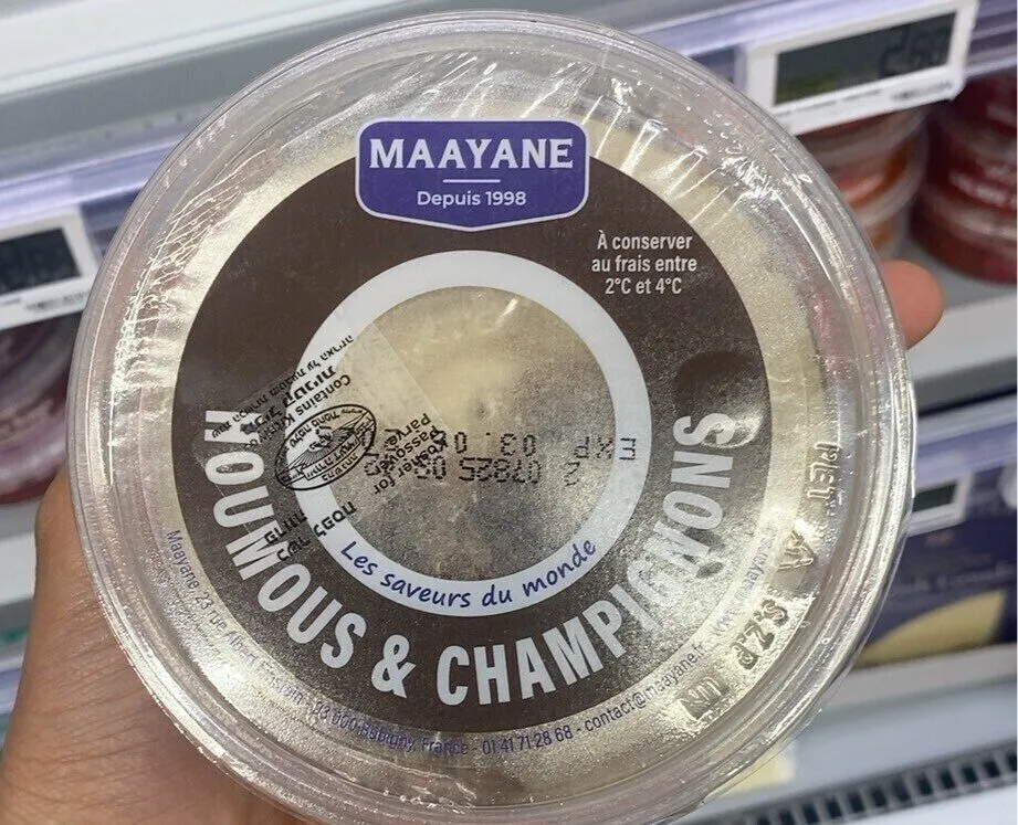 Houmous et champignons