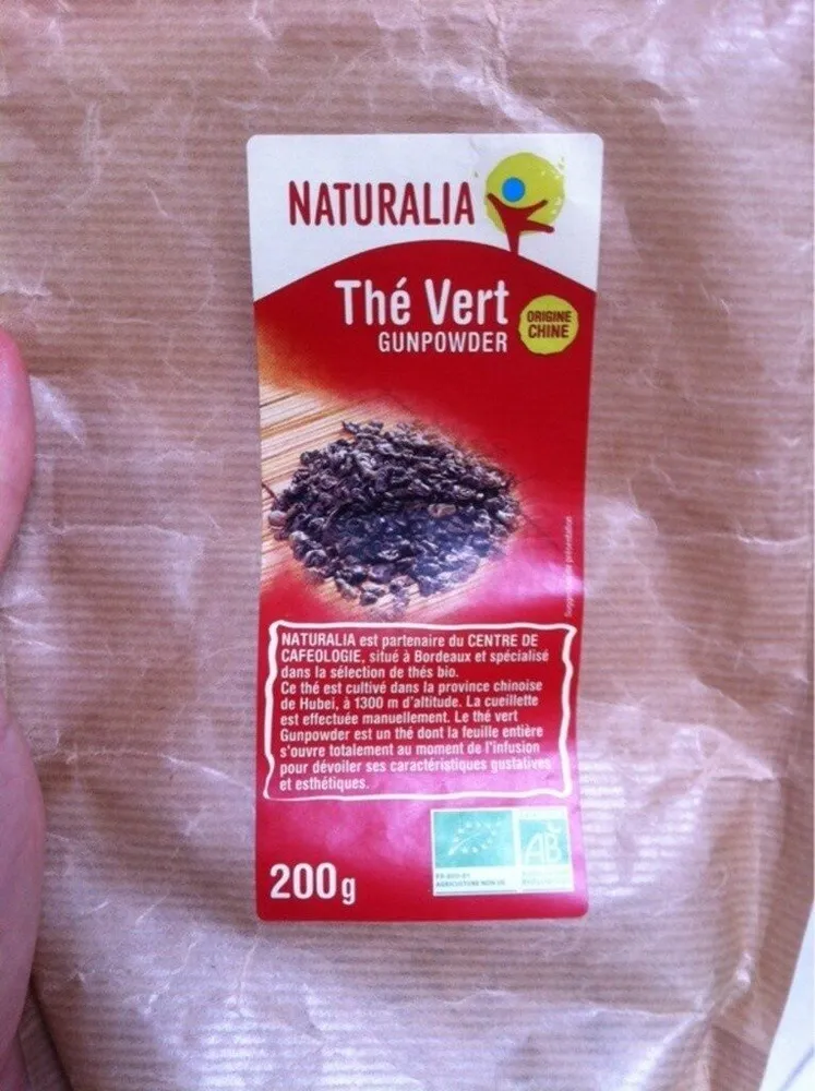 Thé vert Gunpowder bio 200G