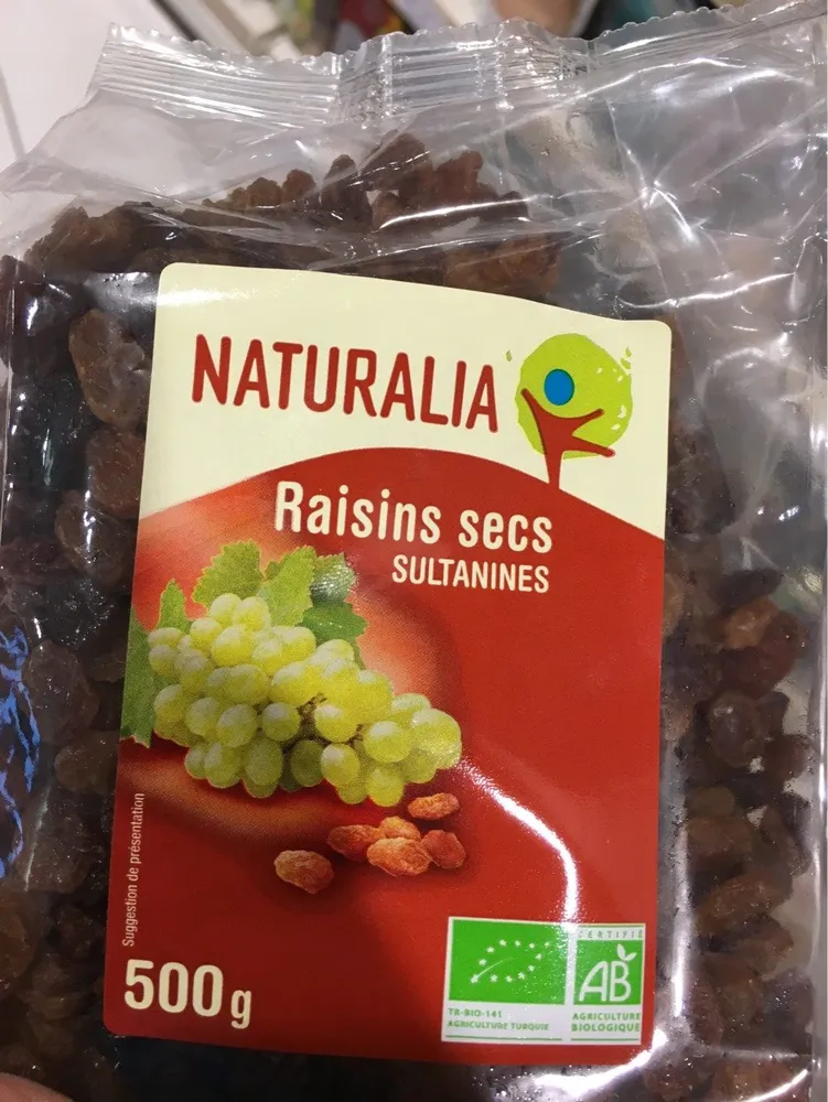 Raisins secs sultanines bio