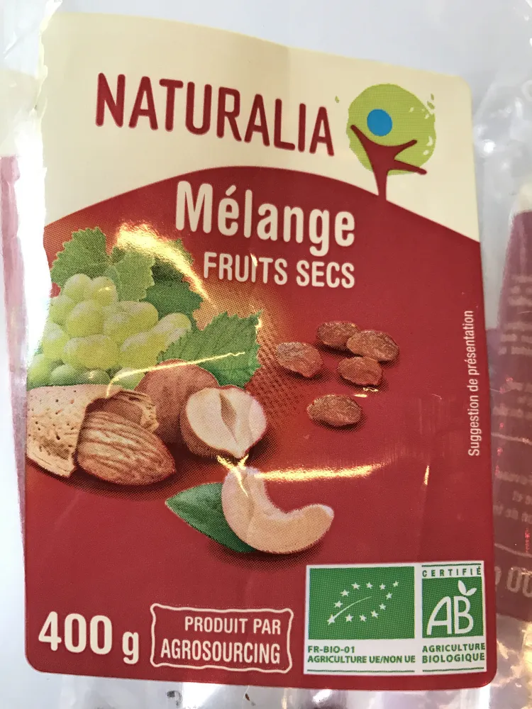 Mélange de fruits secs
