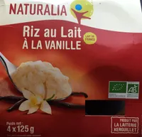 Riz au lait à la vanille