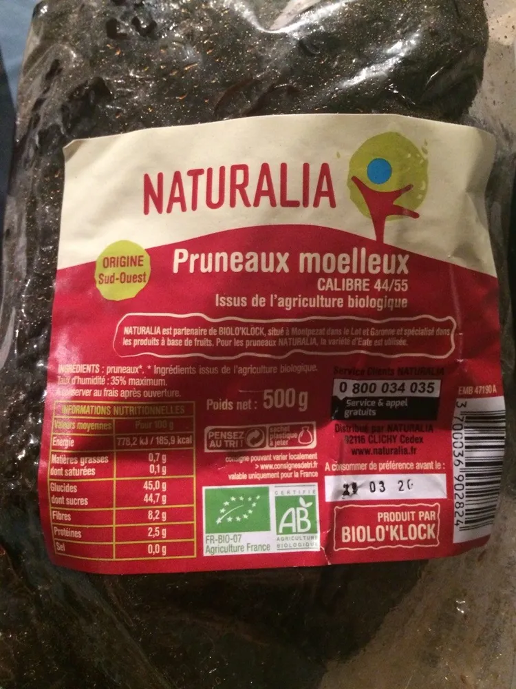 Pruneaux moelleux
