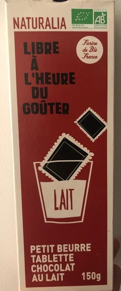Petit beurre tablette chocolat au lait