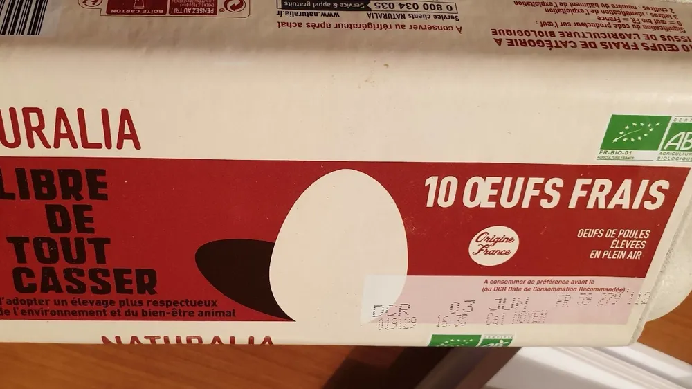 10 Oeufs frais