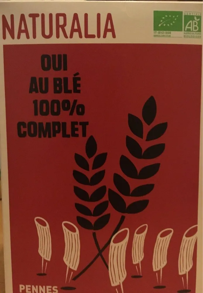 Pennes Complètes 500g Bio