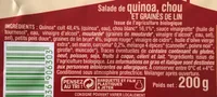Salade de quinoa, chou et graines de lin