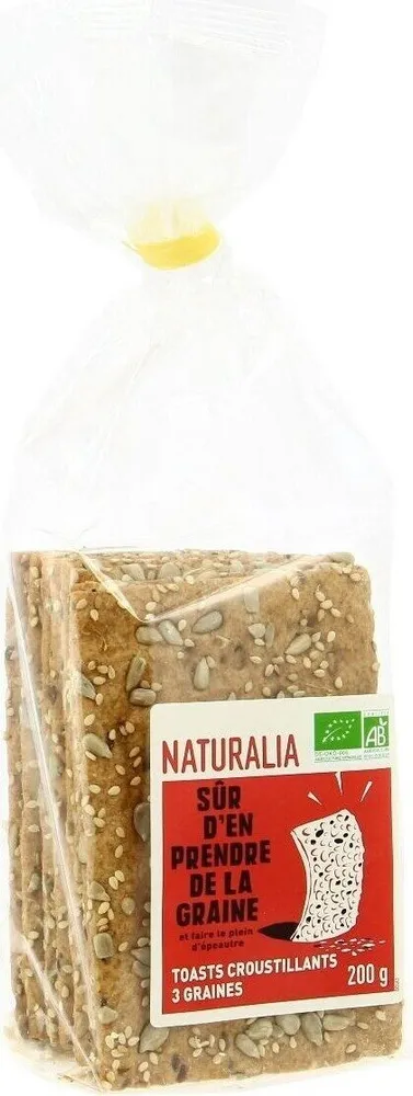 Toasts croustillants aux 3 graines