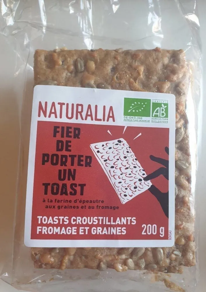 Toasts croustillants Fromage et graines