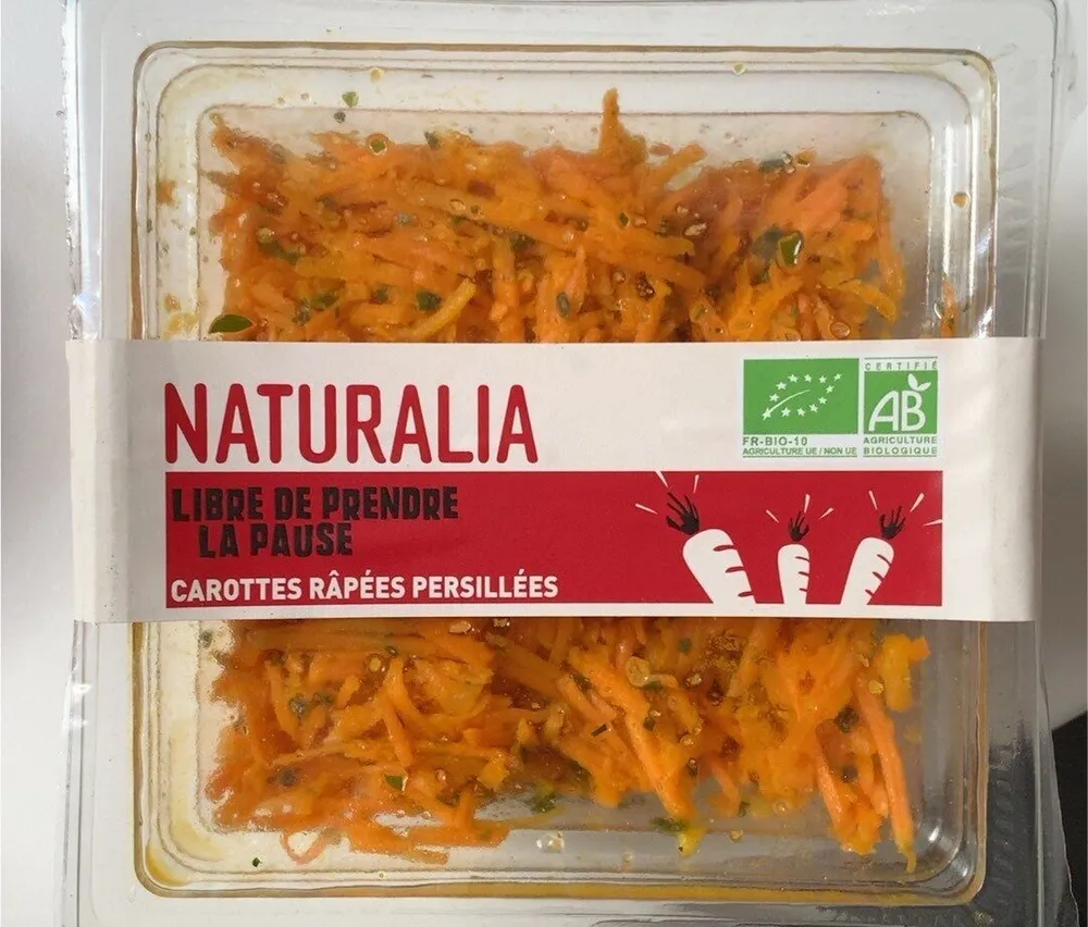 Carottes râpées et persillées