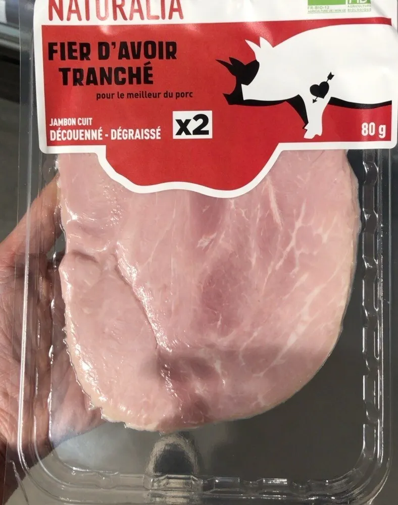 Jambon cuit découénné